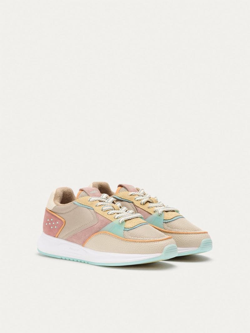 Buty Damskie Hoff District Carnaby Khaki Różowe Żółte | DIS9050ST