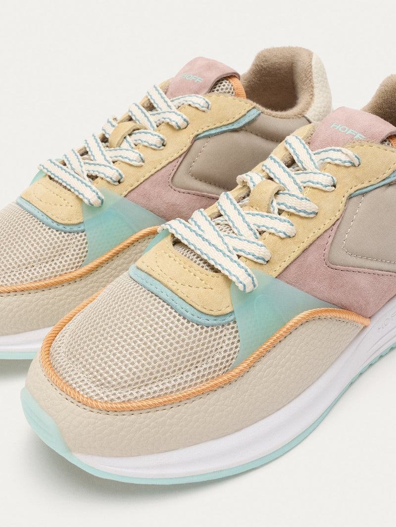 Buty Damskie Hoff District Carnaby Khaki Różowe Żółte | DIS9050ST